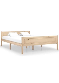 Małżeńskie łóżko z litego drewna sosny 160x200 - Siran 6X ze sklepu Edinos.pl w kategorii Łóżka i materace - zdjęcie 172229074