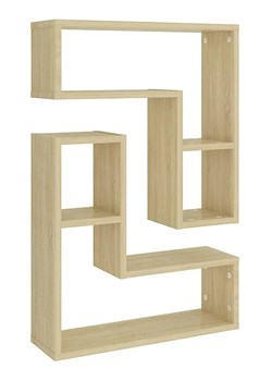 Skandynawski komplet 2 półek ściennych dąb sonoma - Matic 5X ze sklepu Edinos.pl w kategorii Półki - zdjęcie 172229374