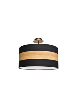 Czarno-drewniana lampa sufitowa - K365-Fores ze sklepu Edinos.pl w kategorii Lampy sufitowe - zdjęcie 172229494