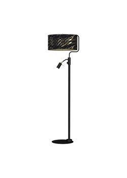 Czarno-złota lampa podłogowa z led - K379-Mirags ze sklepu Edinos.pl w kategorii Lampy podłogowe - zdjęcie 172229510