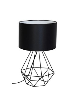 Loftowa czarna lampka nocna - K382-Baleo ze sklepu Edinos.pl w kategorii Lampy stołowe - zdjęcie 172229601