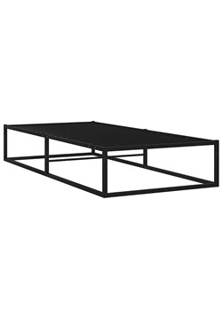 Czarne Loftowe Łóżko Metalowe 90X200 Cm R3-G83 ze sklepu Edinos.pl w kategorii Łóżka i materace - zdjęcie 172230060