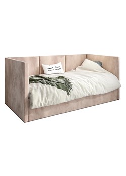 Beżowe łóżko z wysokim oparciem Sorento 5X - 3 rozmiary ze sklepu Edinos.pl w kategorii Łóżka i materace - zdjęcie 172230110