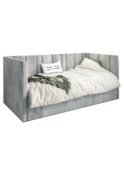 Popielate łóżko leżanka z pojemnikiem Casini 5X - 3 rozmiary ze sklepu Edinos.pl w kategorii Łóżka i materace - zdjęcie 172230270