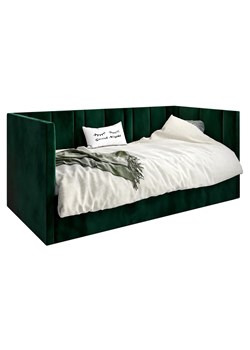 Zielone tapicerowane łóżko leżanka Casini 5X - 3 rozmiary ze sklepu Edinos.pl w kategorii Łóżka i materace - zdjęcie 172230292