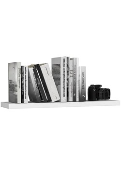 Minimalistyczna biała półka ścienna - Sevrox 4X 80 cm ze sklepu Edinos.pl w kategorii Regały i witryny - zdjęcie 172230862