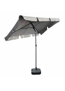 Jasnoszary prostokątny parasol - Toverio ze sklepu Edinos.pl w kategorii Parasole ogrodowe - zdjęcie 172231443