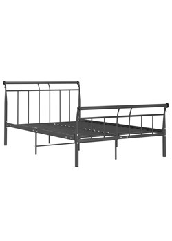 Czarne metalowe łózko z zagłówkiem 120x200 cm - Keri ze sklepu Edinos.pl w kategorii Łóżka i materace - zdjęcie 172231480