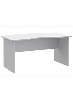 Białe długie biurko komputerowe - Romiks ze sklepu Edinos.pl w kategorii Biurka i sekretarzyki - zdjęcie 172231532