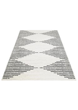 Prostokątny kremowy dywan w nowoczesny wzór - Amox 3X ze sklepu Edinos.pl w kategorii Dywany - zdjęcie 172231611
