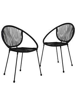 Zestaw dwóch eleganckich krzeseł ogrodowych - Caramella ze sklepu Edinos.pl w kategorii Krzesła ogrodowe - zdjęcie 172231941