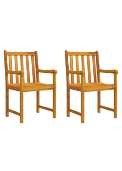 Krzesła ogrodowe z litego drewna akacjowego - Lofar ze sklepu Edinos.pl w kategorii Krzesła ogrodowe - zdjęcie 172232061