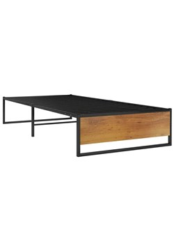 Czarne metalowe łóżko industrialne 100x200 cm F1-W22 ze sklepu Edinos.pl w kategorii Łóżka i materace - zdjęcie 172232441