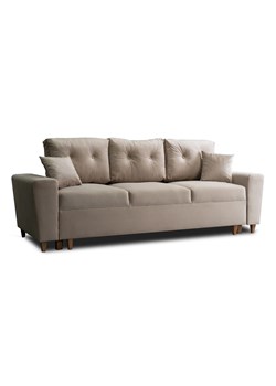 Beżowa trzyosobowa rozkładana nowoczesna sofa - Artaxa ze sklepu Edinos.pl w kategorii Sofy i kanapy - zdjęcie 172232671