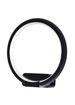 Czarny okrągły kinkiet led - K434-Ring ze sklepu Edinos.pl w kategorii Lampy ścienne - zdjęcie 172232801