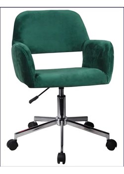 Nowoczesny fotel obrotowy butelkowa zieleń - Frokter ze sklepu Edinos.pl w kategorii Krzesła do biurka - zdjęcie 172233452