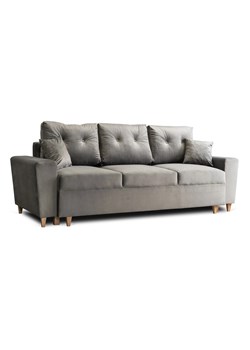 Szara rozkładana sofa z pojemnikiem - Artaxa ze sklepu Edinos.pl w kategorii Sofy i kanapy - zdjęcie 172233693
