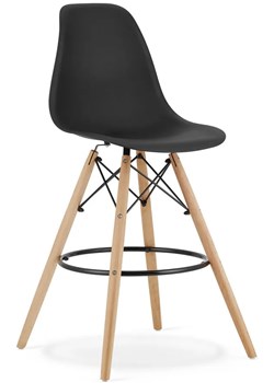 Czarne skandynawskie barowe krzesło do wyspy - Fedo 3X ze sklepu Edinos.pl w kategorii Hokery - zdjęcie 172233820