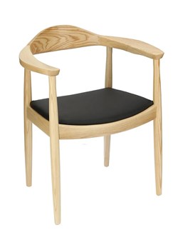 Krzesło z podłokietnikami Mildo - naturalne ze sklepu Edinos.pl w kategorii Krzesła - zdjęcie 172233970
