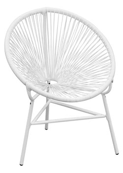 Krzesło ogrodowe Corrigan - białe ze sklepu Edinos.pl w kategorii Krzesła ogrodowe - zdjęcie 172234721