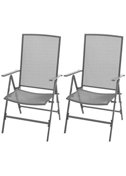 Zestaw metalowych krzeseł ogrodowych - Skyler ze sklepu Edinos.pl w kategorii Krzesła ogrodowe - zdjęcie 172234774