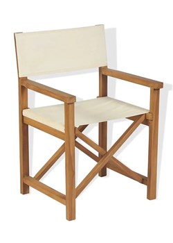 Składane tekowe krzesło reżyserskie Bonet ze sklepu Edinos.pl w kategorii Krzesła ogrodowe - zdjęcie 172234823