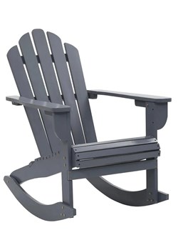 Szare bujane krzesło ogrodowe - Daron ze sklepu Edinos.pl w kategorii Krzesła ogrodowe - zdjęcie 172234962