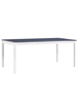 Stół minimalistyczny z sosny Elmor 3X – biało-szary ze sklepu Edinos.pl w kategorii Stoły - zdjęcie 172235922