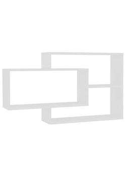 Zestaw Białych Półek Ściennych F1-F78 ze sklepu Edinos.pl w kategorii Półki - zdjęcie 172236032