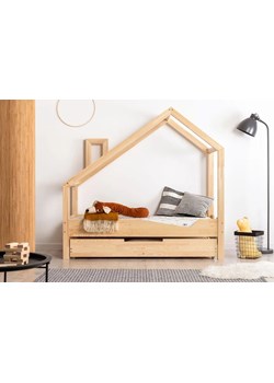 Drewniane łóżeczko dziecięce domek z szufladą Lumo 7X ze sklepu Edinos.pl w kategorii Łóżka dziecięce - zdjęcie 172236491