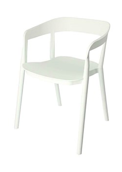 Minimalistyczne krzesło Brett - białe ze sklepu Edinos.pl w kategorii Krzesła - zdjęcie 172236852