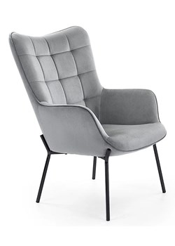 Tapicerowany fotel wypoczynkowy Zefir 2X - popiel ze sklepu Edinos.pl w kategorii Fotele - zdjęcie 172236881