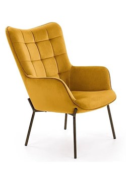 Wypoczynkowy fotel Zefir 2X - musztardowy ze sklepu Edinos.pl w kategorii Fotele - zdjęcie 172236890
