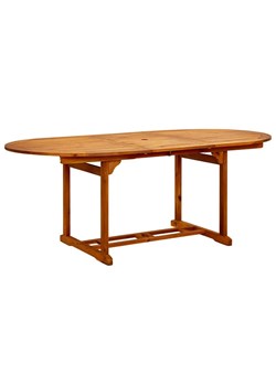 Rozkładany stół ogrodowy Rencontrer - lite drewno akacjowe ze sklepu Edinos.pl w kategorii Stoły ogrodowe - zdjęcie 172236964