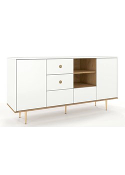 Komoda na nóżkach - Biały P1-H02 ze sklepu Edinos.pl w kategorii Komody - zdjęcie 172237083