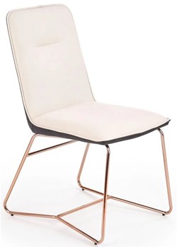 Nowoczesne krzesło Malibu - kremowy + popielaty ze sklepu Edinos.pl w kategorii Krzesła - zdjęcie 172237112
