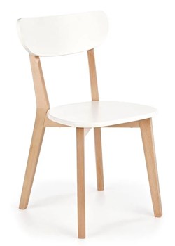 Białe krzesło skandynawskie - Fine ze sklepu Edinos.pl w kategorii Krzesła - zdjęcie 172237120