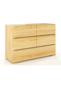 Komoda drewniana 5 szuflad Ventos 4S - Sosna ze sklepu Edinos.pl w kategorii Komody - zdjęcie 172237270