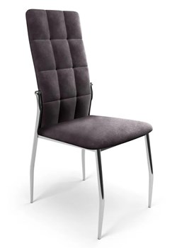Nowoczesne popielate krzesło pikowane - Venton ze sklepu Edinos.pl w kategorii Krzesła - zdjęcie 172237690