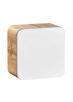 Wisząca kwadratowa szafka łazienkowa Borneo 2X - biały połysk ze sklepu Edinos.pl w kategorii Szafki i regały łazienkowe - zdjęcie 172238021
