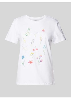 T-shirt z kwiatowym nadrukiem ze sklepu Peek&Cloppenburg  w kategorii Bluzki damskie - zdjęcie 172238440