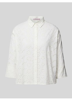 Bluzka z haftem angielskim ze sklepu Peek&Cloppenburg  w kategorii Koszule damskie - zdjęcie 172238852