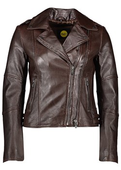 Buffalo Skórzana kurtka w kolorze brązowym ze sklepu Limango Polska w kategorii Kurtki damskie - zdjęcie 172238993