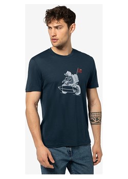 super.natural Koszulka &quot;Naked Bear&quot; w kolorze granatowym ze sklepu Limango Polska w kategorii T-shirty męskie - zdjęcie 172239743