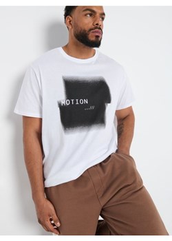 Sinsay - Koszulka z nadrukiem k - biały ze sklepu Sinsay w kategorii T-shirty męskie - zdjęcie 172241152