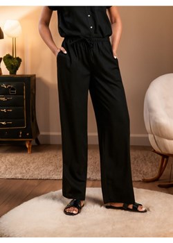 Sinsay - Spodnie wide leg - czarny ze sklepu Sinsay w kategorii Spodnie damskie - zdjęcie 172241204