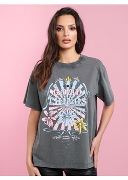 Sinsay - Koszulka z nadrukiem - szary ze sklepu Sinsay w kategorii Bluzki damskie - zdjęcie 172241254