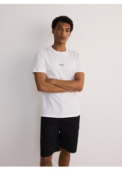 Reserved - T-shirt regular z nadrukiem - biały ze sklepu Reserved w kategorii T-shirty męskie - zdjęcie 172241992