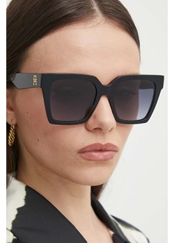 Tommy Hilfiger okulary przeciwsłoneczne damskie kolor czarny TH 2100/S ze sklepu ANSWEAR.com w kategorii Okulary przeciwsłoneczne damskie - zdjęcie 172243223