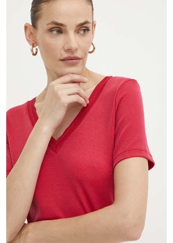 Morgan t-shirt DIWI damski kolor czerwony DIWI ze sklepu ANSWEAR.com w kategorii Bluzki damskie - zdjęcie 172243813